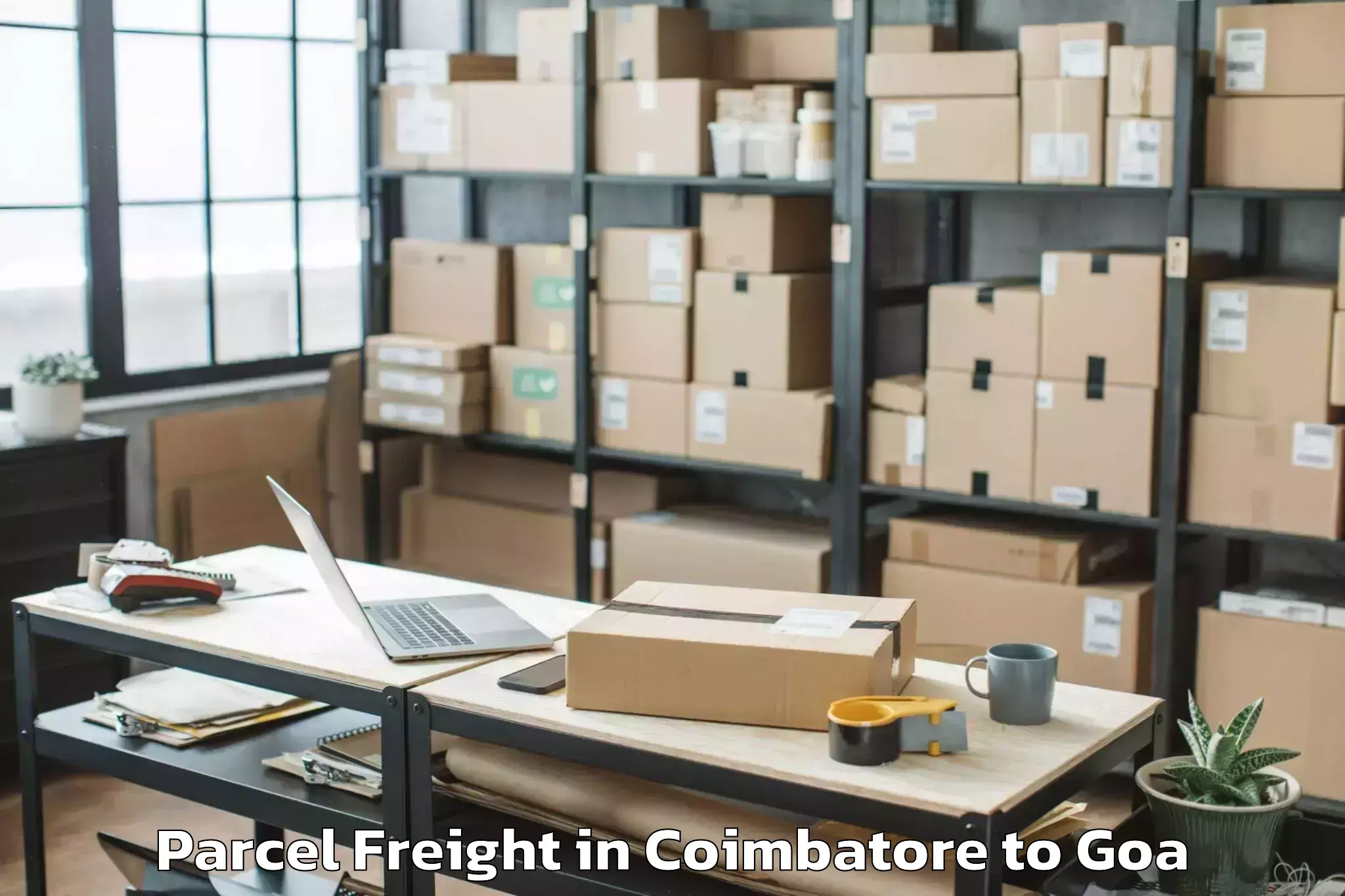 Comprehensive Coimbatore to Mopa Parcel Freight